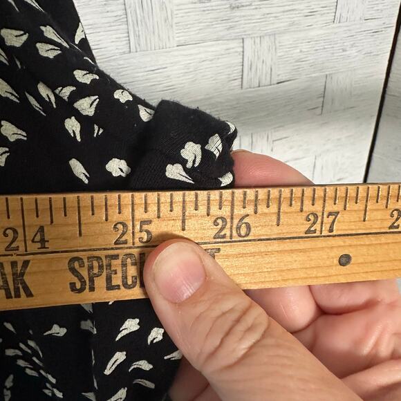 Grace the perfect top cardigan open front waterfall black cream print plus size - Picture 10 of 11